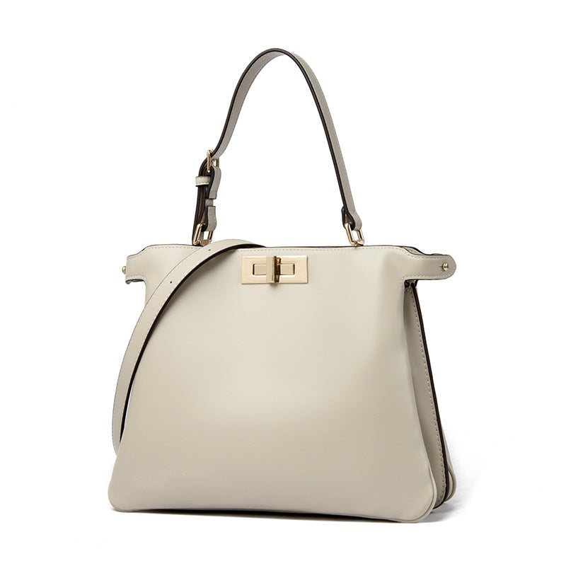Women's Fashion Minimalist High-grade Soft Leather Temperament Handbags
