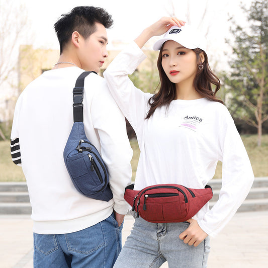 Women's & Men's & Large Capacity Oxford Cloth Stall Collect Men's Chest Bags