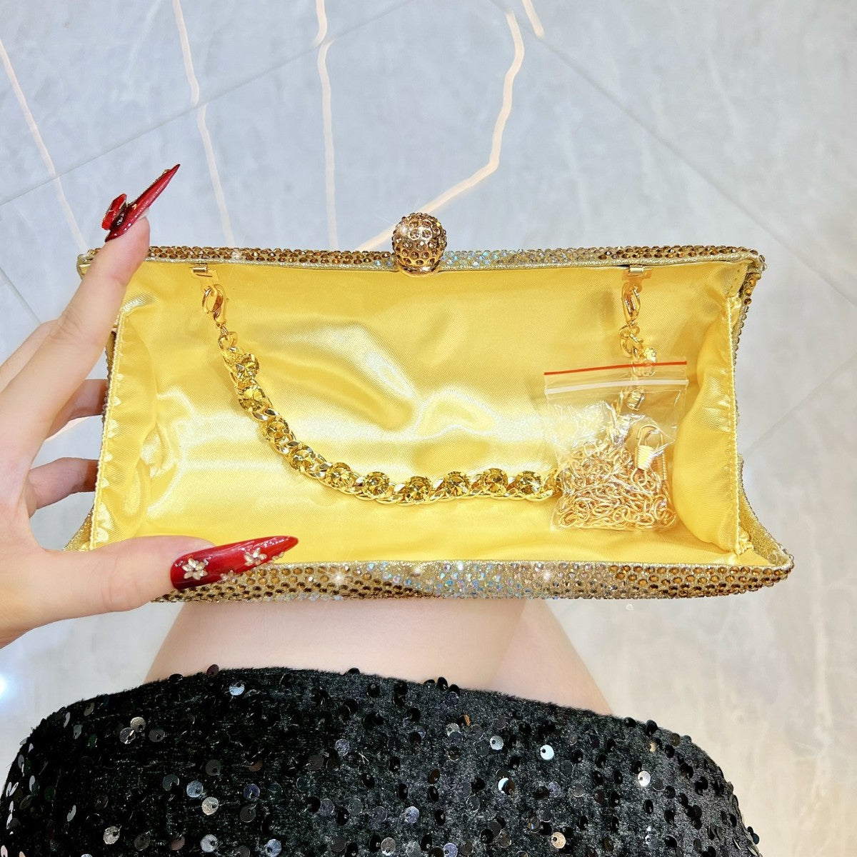 Versatile Horizontal Clutch Banquet Affordable Luxury Evening Bags