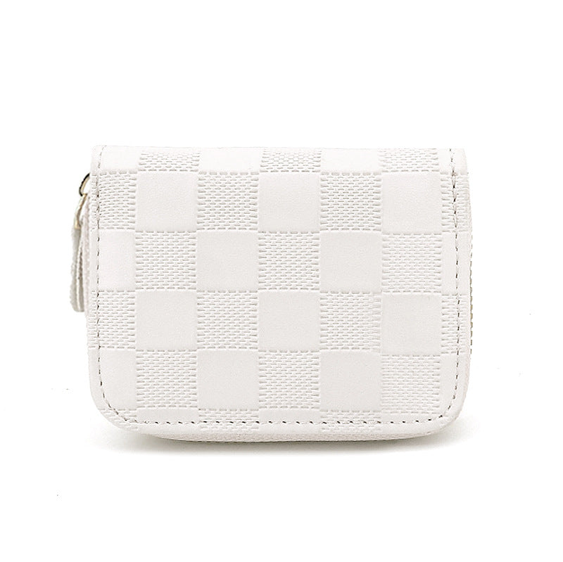 Women's & Men's & Plaid High-grade Large Capacity Certificate Storage Card Holder