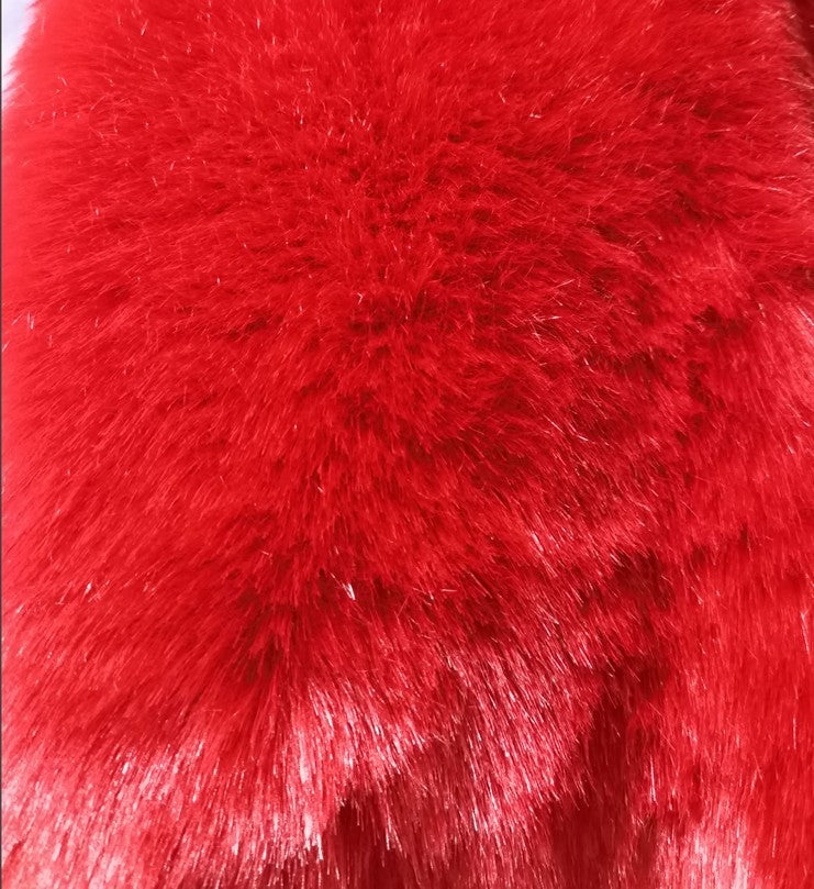 Women's Fur Imitation Stitching Lapel Artificial Coats
