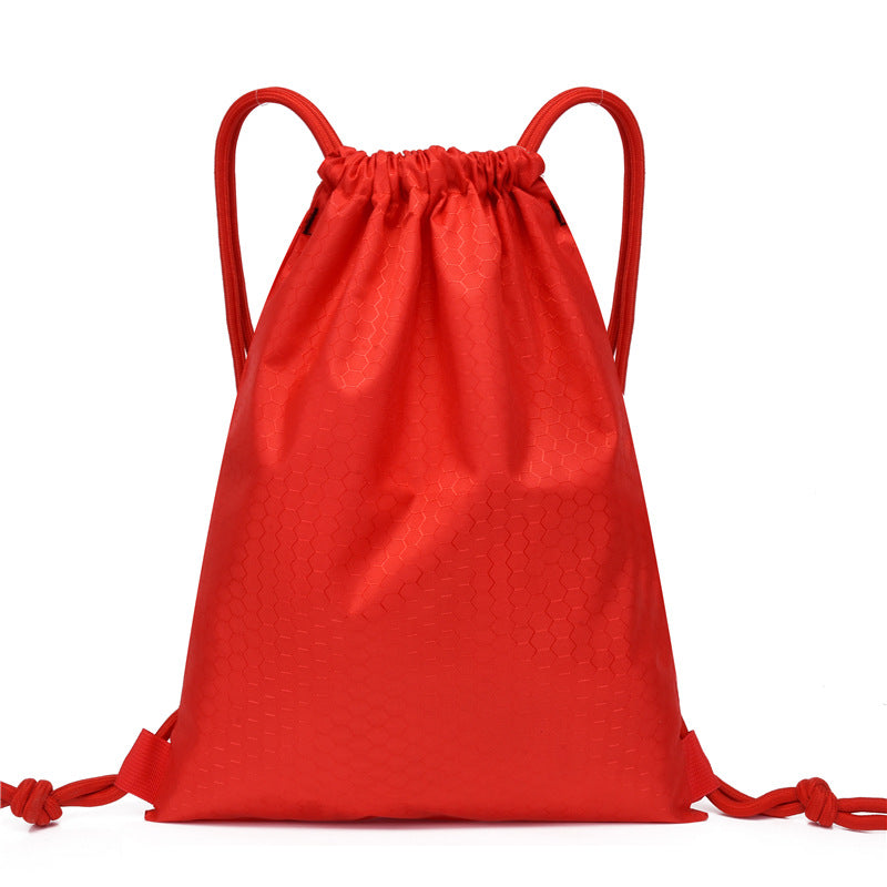 Fiber Oxford Cloth Drawstring Basketball Buggy Backpacks