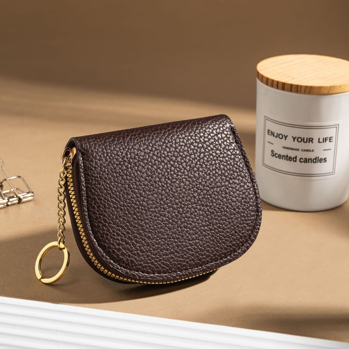 Semicircle Expanding Female Multiple Slots Large Capacity Sleeve Card Holder