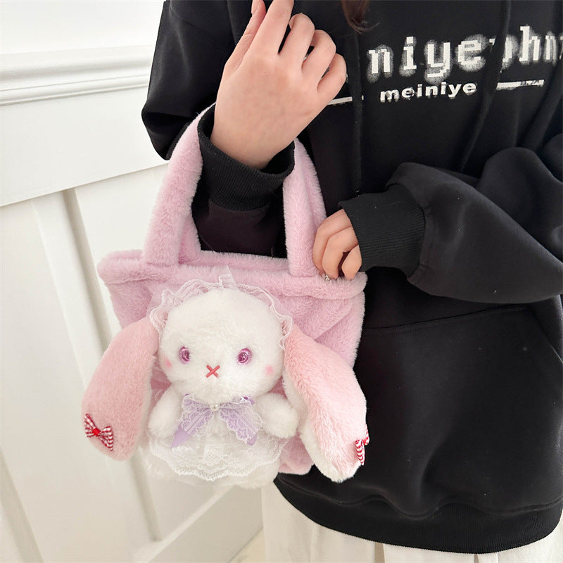 Rabbit Cute Plush Lolita Good-looking Cartoon Bags