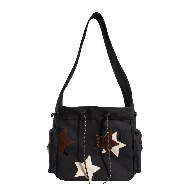 Canvas Female Wind Star Style Large Bags