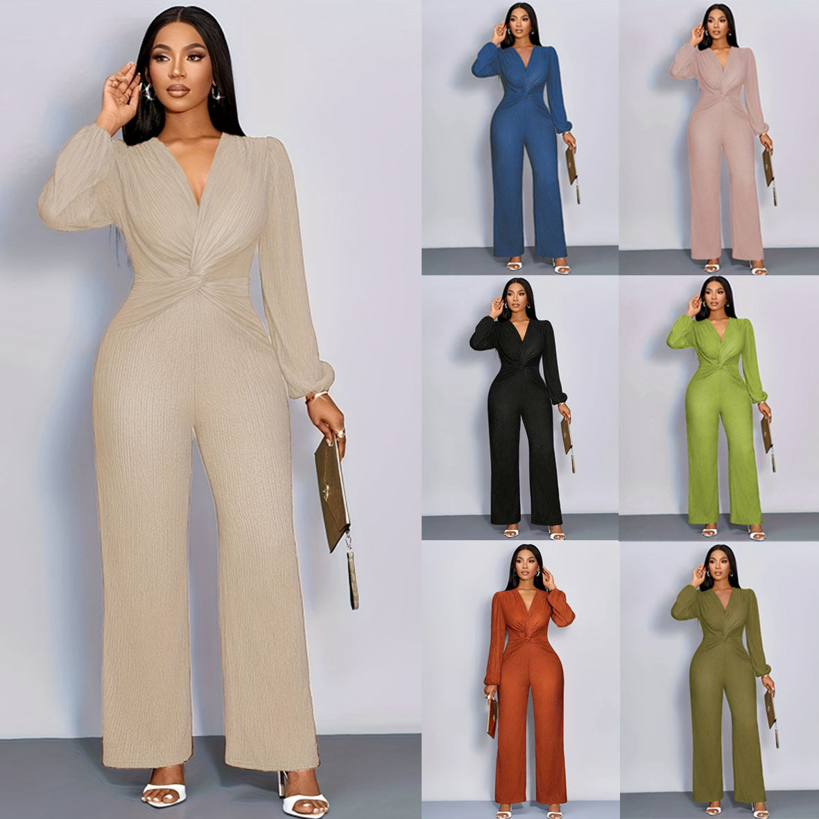 Women's Autumn Solid Color Fashion Leisure Women's Jumpsuit/clothing