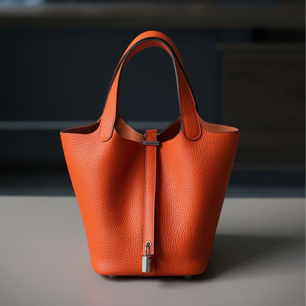 All Steel Hardware Drawing Oil Side Handbags