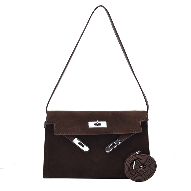 Women's Frosted Callie Underarm Portable Steel Hardware Armpit Bags
