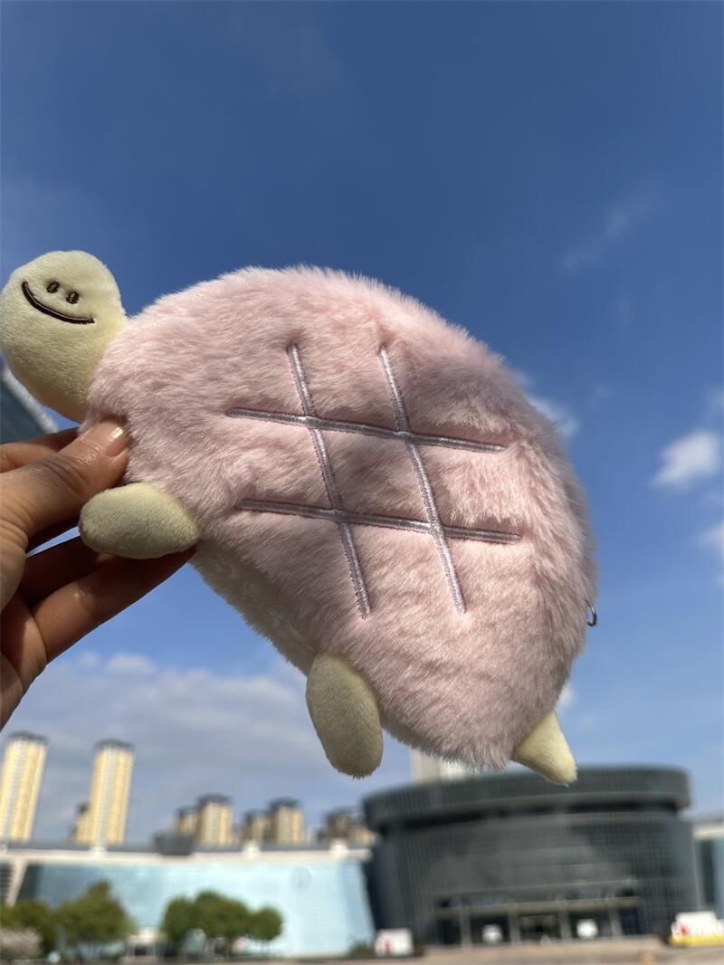 Funny Expression Series Plush Doll Cushion Pencil Halter Ladies Wallets