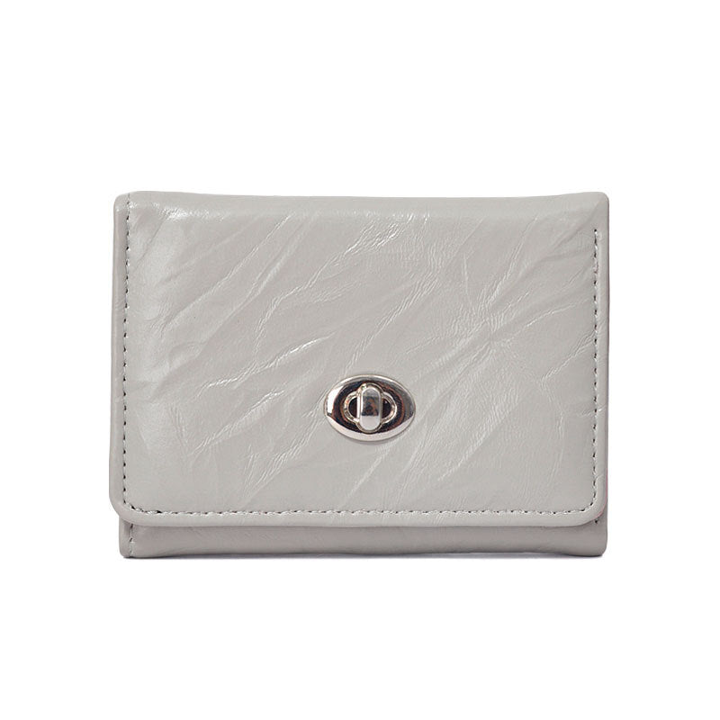 Women's Super Popular Pleated Pattern Korean Style Purses