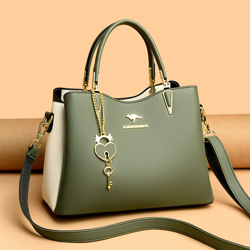 Women's Beautiful Contrast Color Western Style Handbags