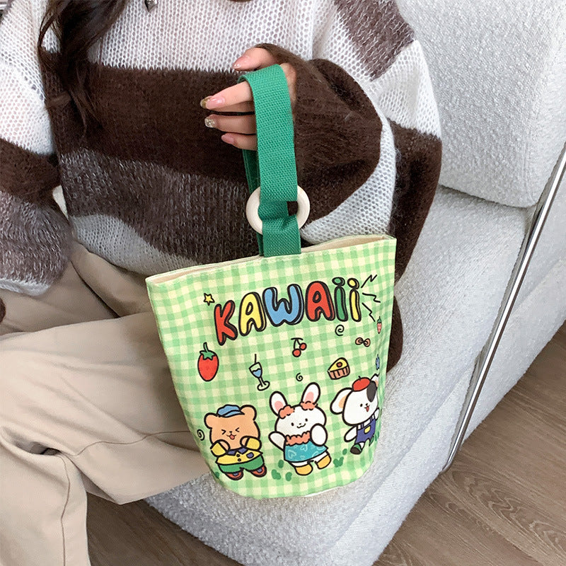 Korean Style Commuter Canvas Cute Cloth Handbags