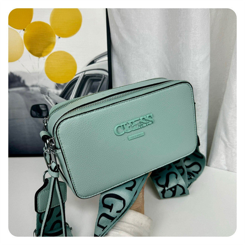 Fashion Letter Wide Strap Versatile Spray Bags