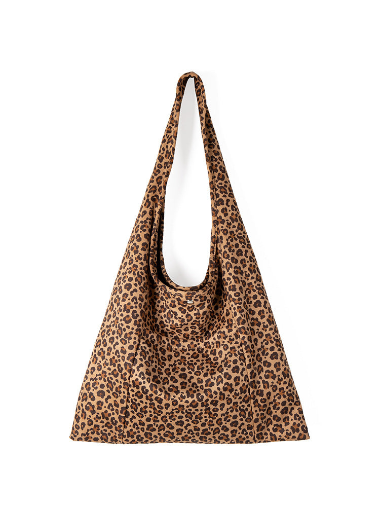 Women's Niche Leopard Print Large Capacity Easy Tote Bags