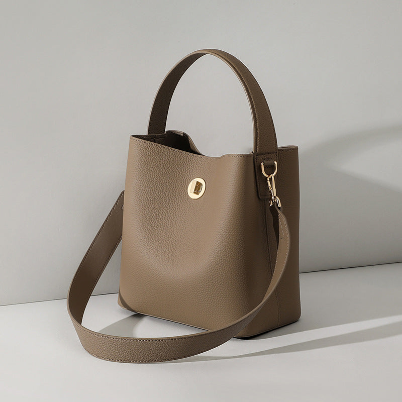 Creative Slouchy Women's Genuine Leather Versatile Handbags