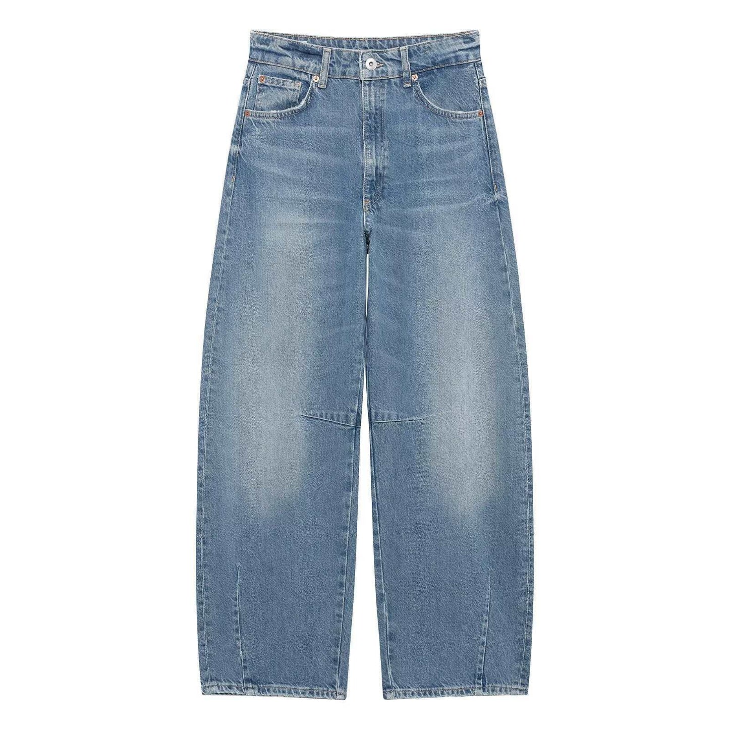 Women's Loose Balloon Spring Style Blue Jeans