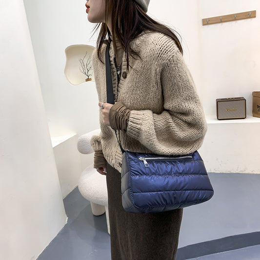 Women's Cotton Large Capacity Commuter Trendy Korean Crossbody Bags