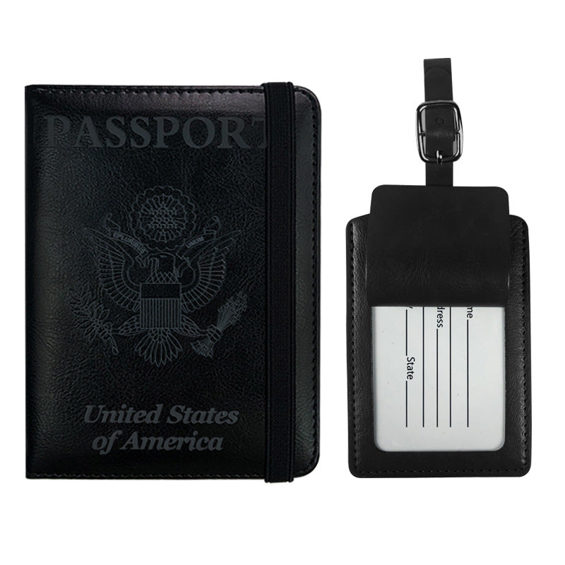 Pattern Voltage Transformer Leather Strap Passport Protection Usd Id Package