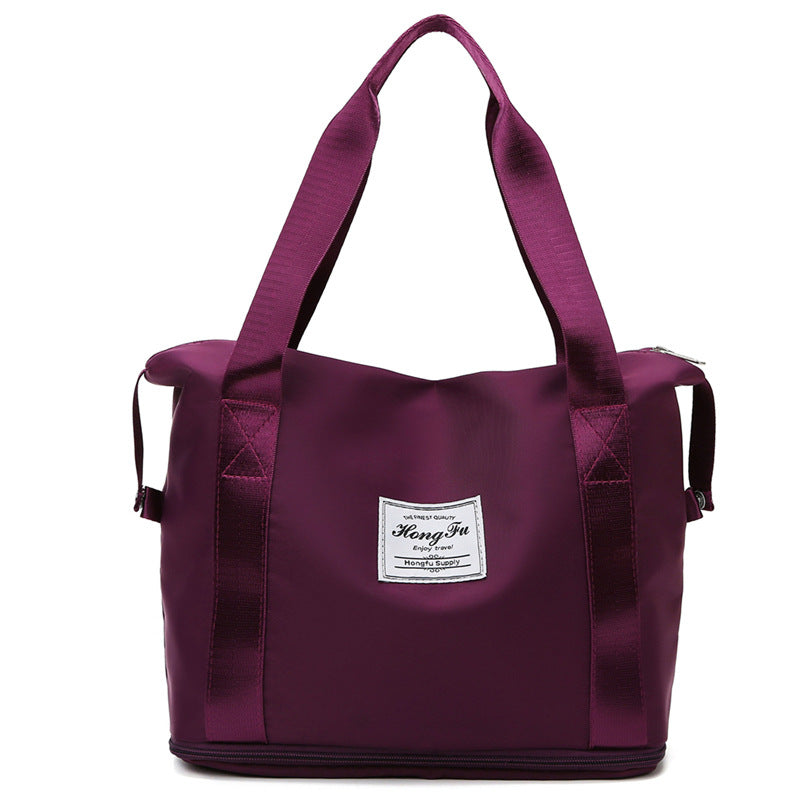 Women's Size Adjustable Dry Wet Separation Oxford Travel Bags