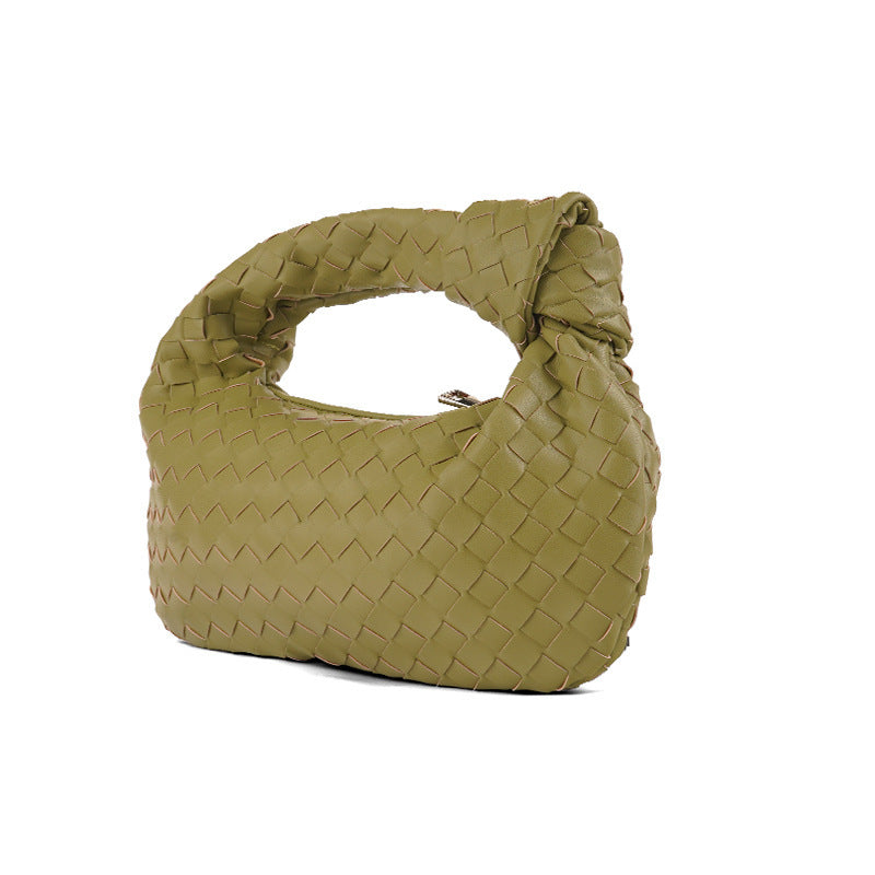 Woven Popular Horn Knotted Portable Underarm Handbags