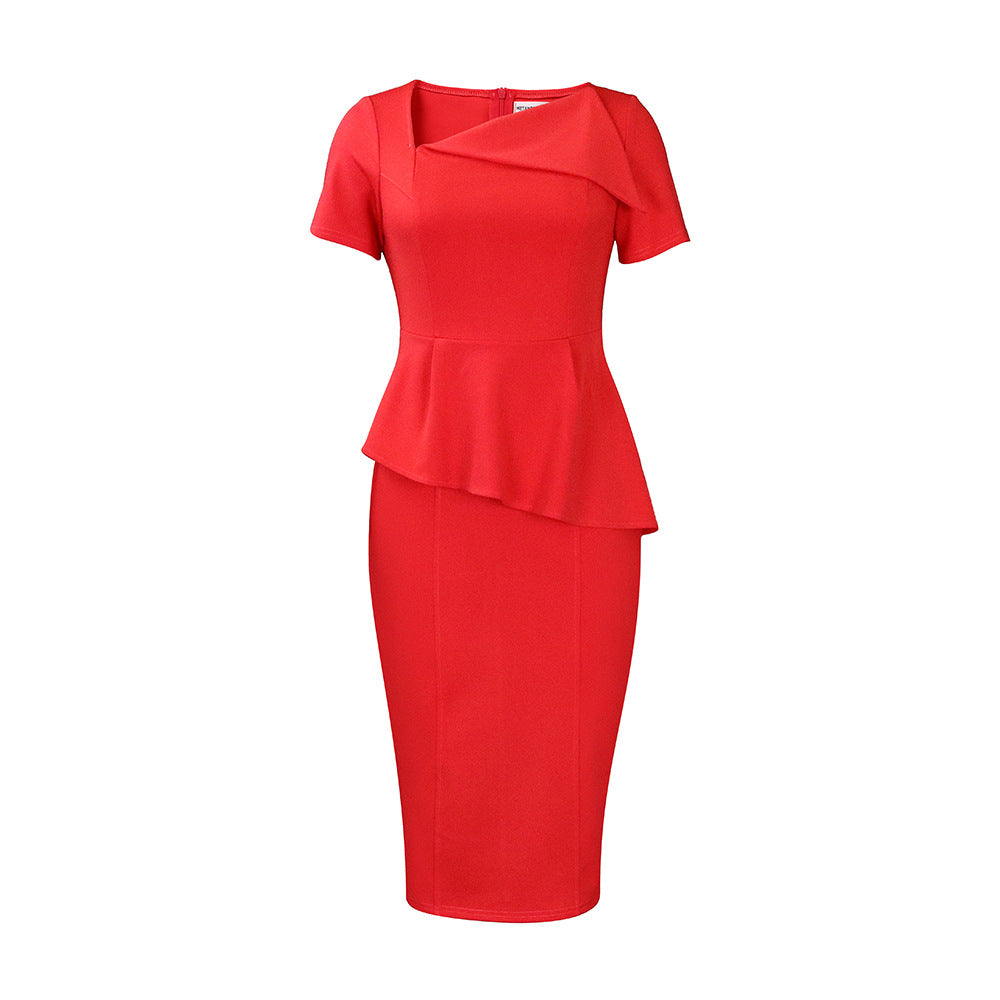Sexy Diagonal Collar High Waist Ol African Plus Size