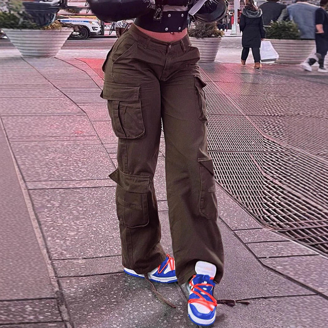 Women's Casual Working American Retro Tactical Pants