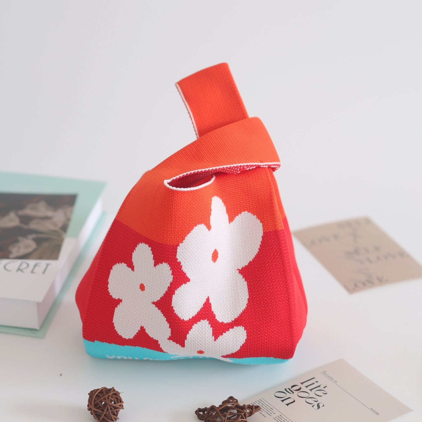 Women's Stylish Knitted Woven Vest Simple Handbags