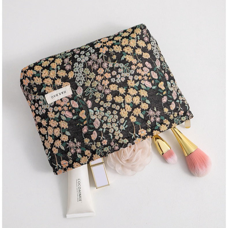 Niche Style Starry Jacquard Portable Makeup Cosmetic Bags
