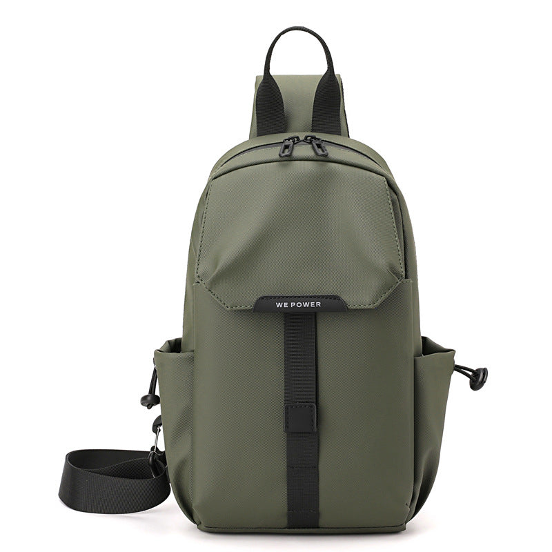 Men's Graceful Popular Simplicity Waterproof Nylon Men's Chest Bags