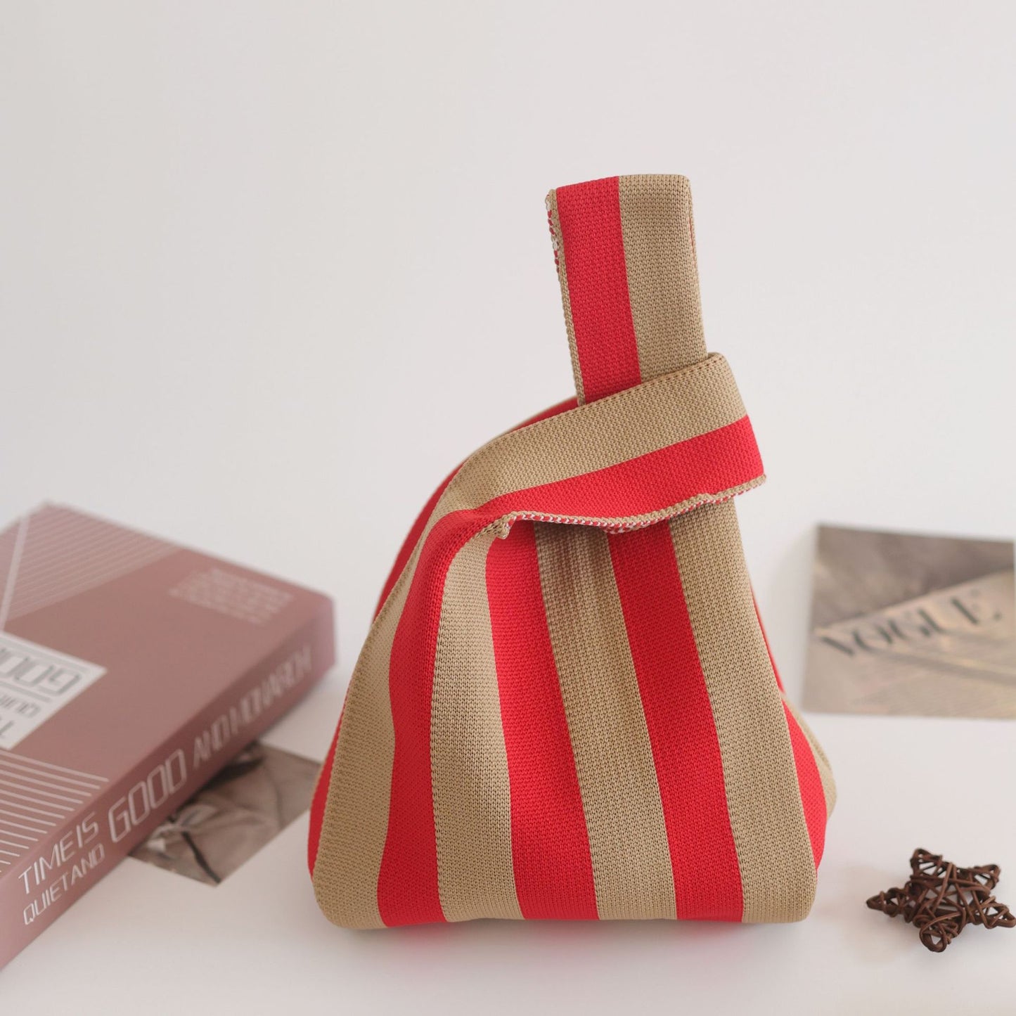 Women's Knitted Woven Vest Simple Gift Handbags