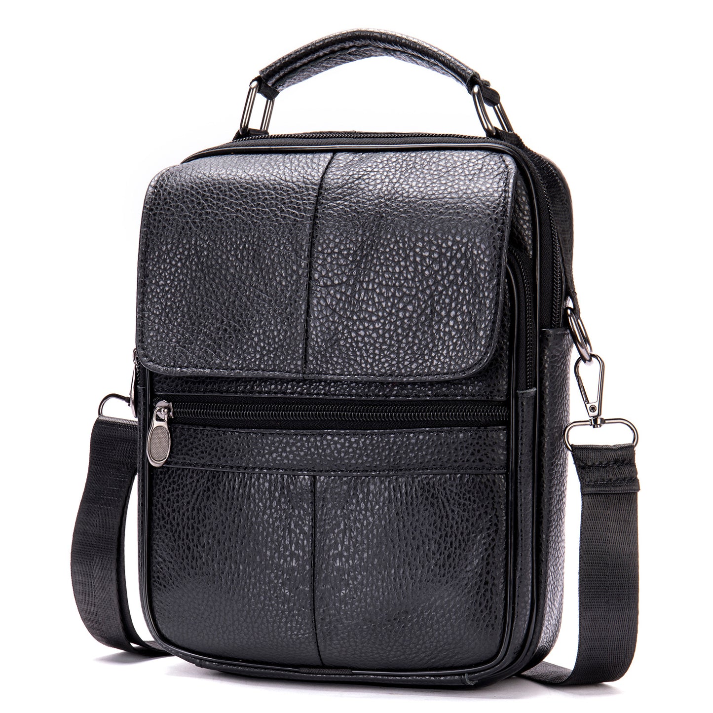 Men's Genuine Leather Vertical High-grade Cowhide Fashion Men's Shoulder Bags