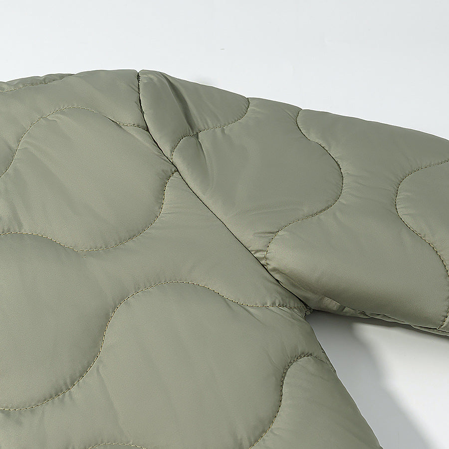 Slim String Decoration Simple Solid Color Coats