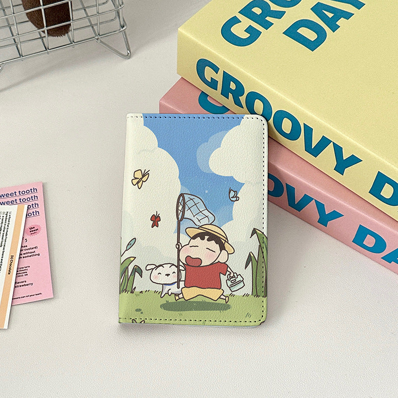 Leather Passport For Going Abroad Cover Card Holder