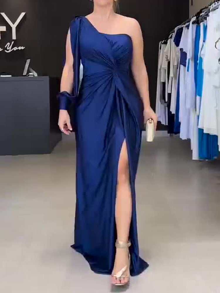 Women's Spring Dress Fashionable Temperament Cinched Waist Dresses