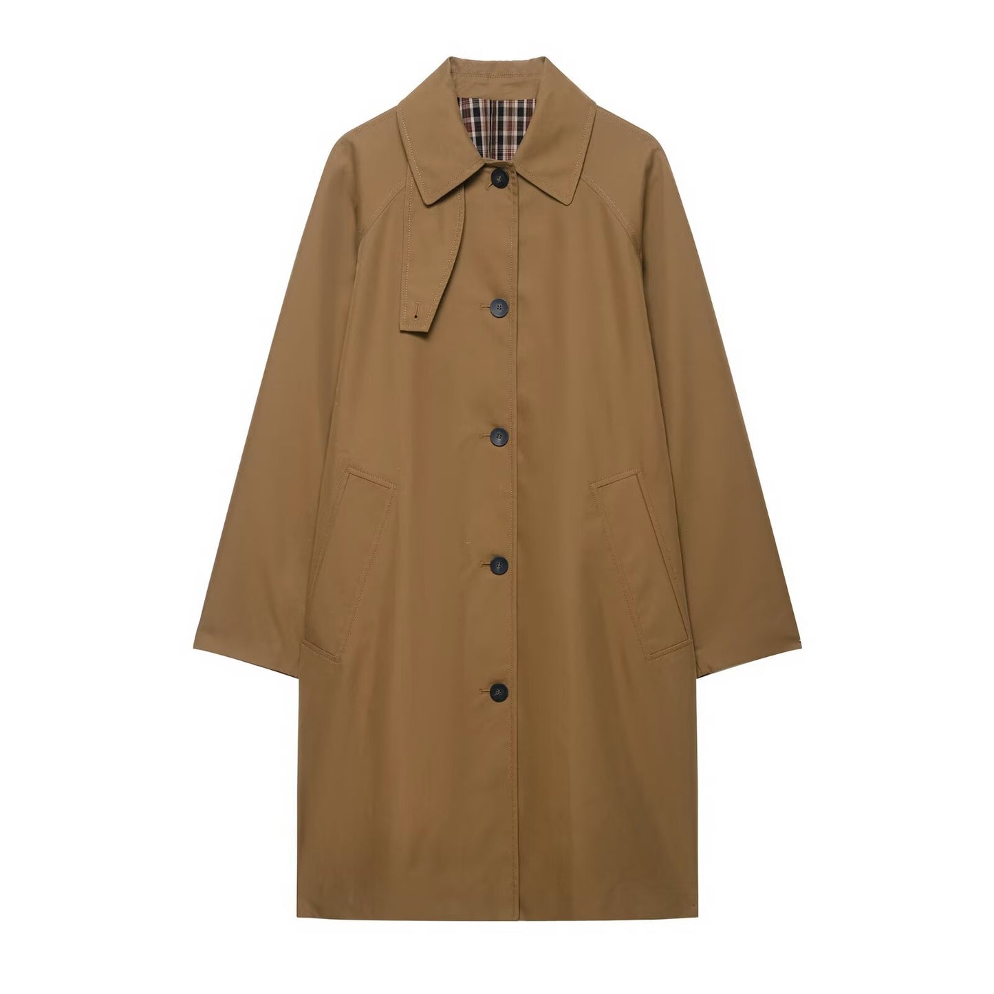 Women's Homemade Funky Casual Versatile Mid-length Trench Coats
