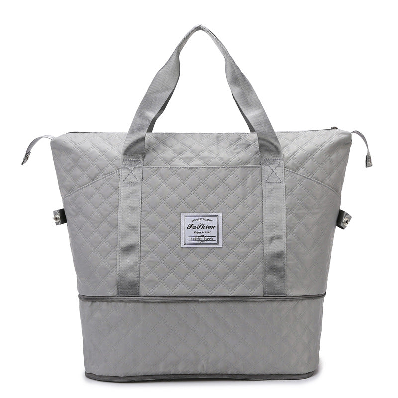 Dry Wet Separation Rhombus Pending Portable Pouch Bags