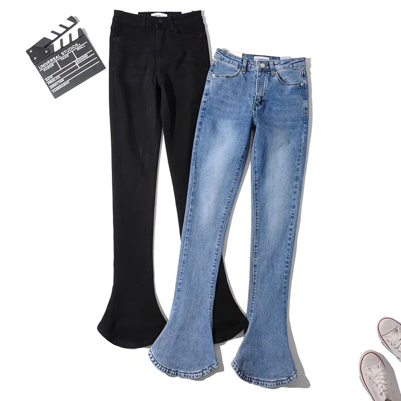 Women's American Autumn Hot Retro High Waist Stretch Slim Fit Jeans