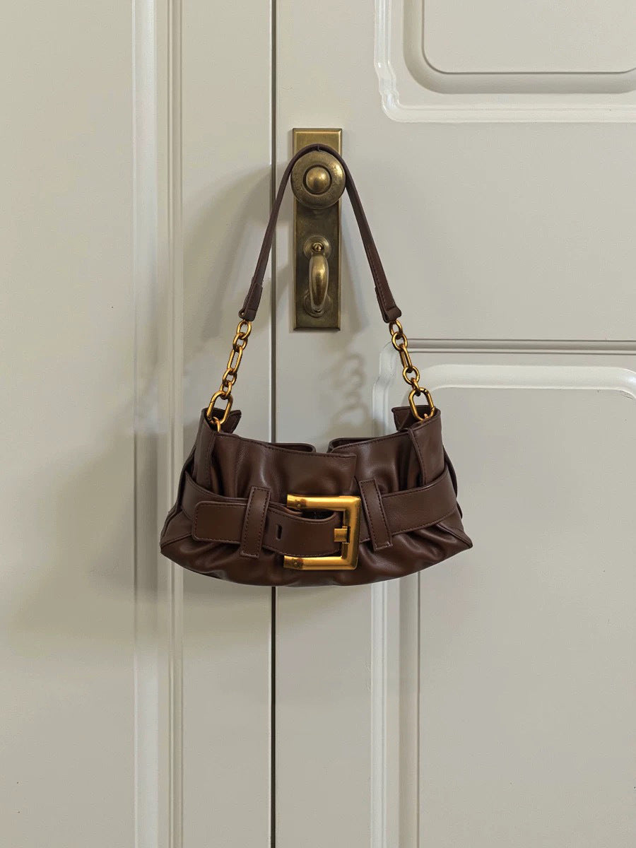 Women's Cloud Underarm High-grade Fashion Vintage Large Capacity Armpit Bags