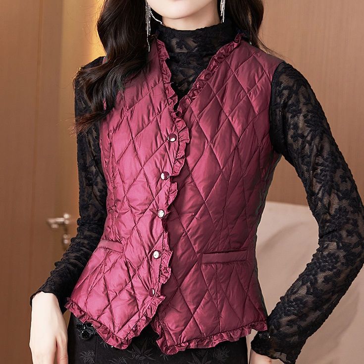 Down Winter Outer Wear Lightweight Bottoming Women's Vest