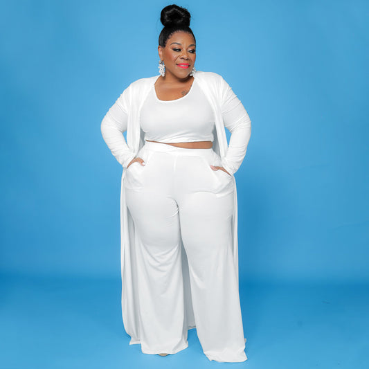 Women's Casual Fashion Sports Home Robe Three-piece Suits