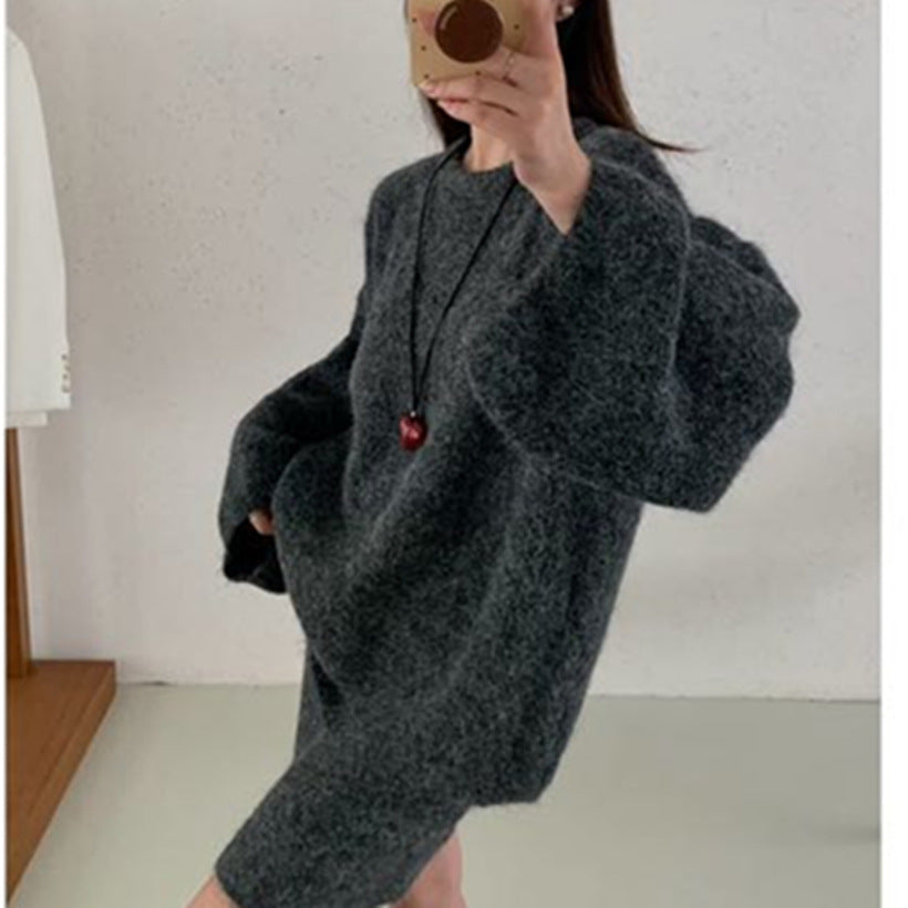 Women's High-grade Purple Pullover Milk Soft Glutinous Sweaters