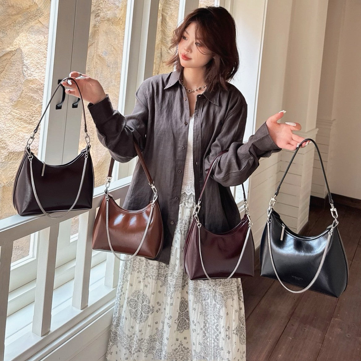 Women's Underarm High-grade Fashion Exquisite Hand Armpit Bags