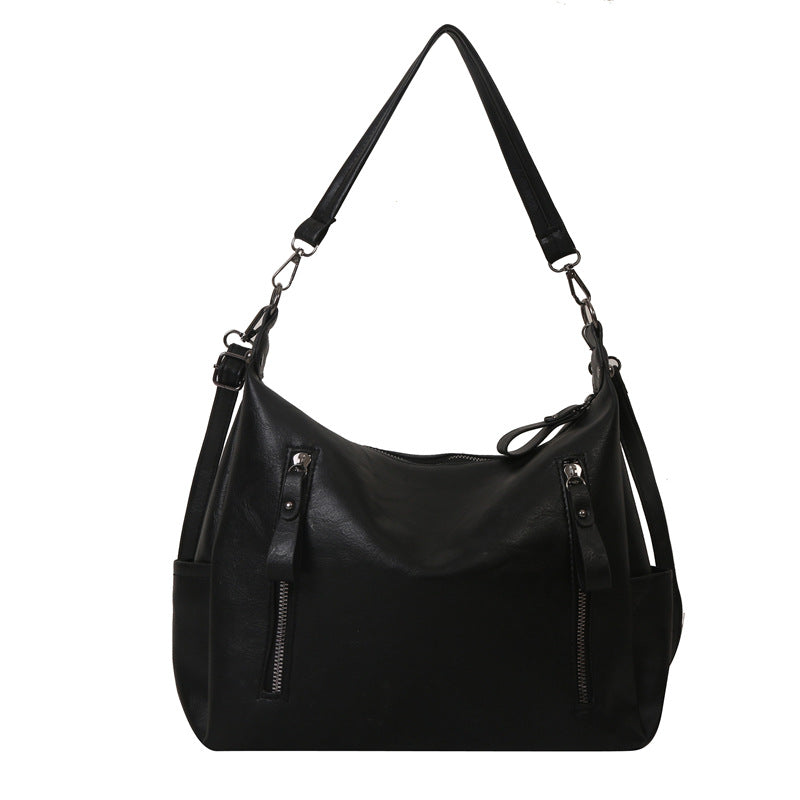 Women's Korean Style Large Capacity Commuter Textured Tote Bags