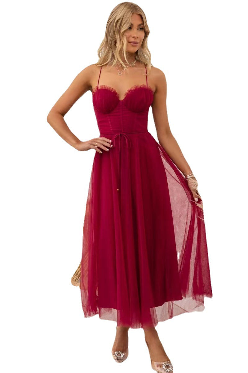 Elegant Sexy Straps Tulle Party Dress Dresses