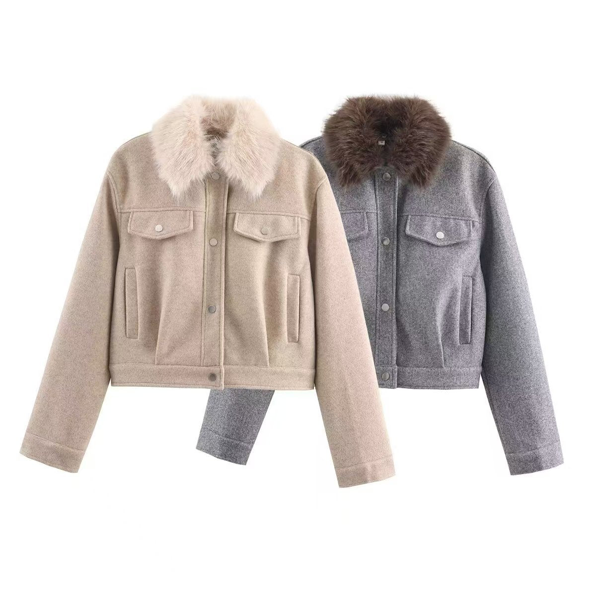 Women's Winter Fleece Lined Padded Warm Keeping Jackets