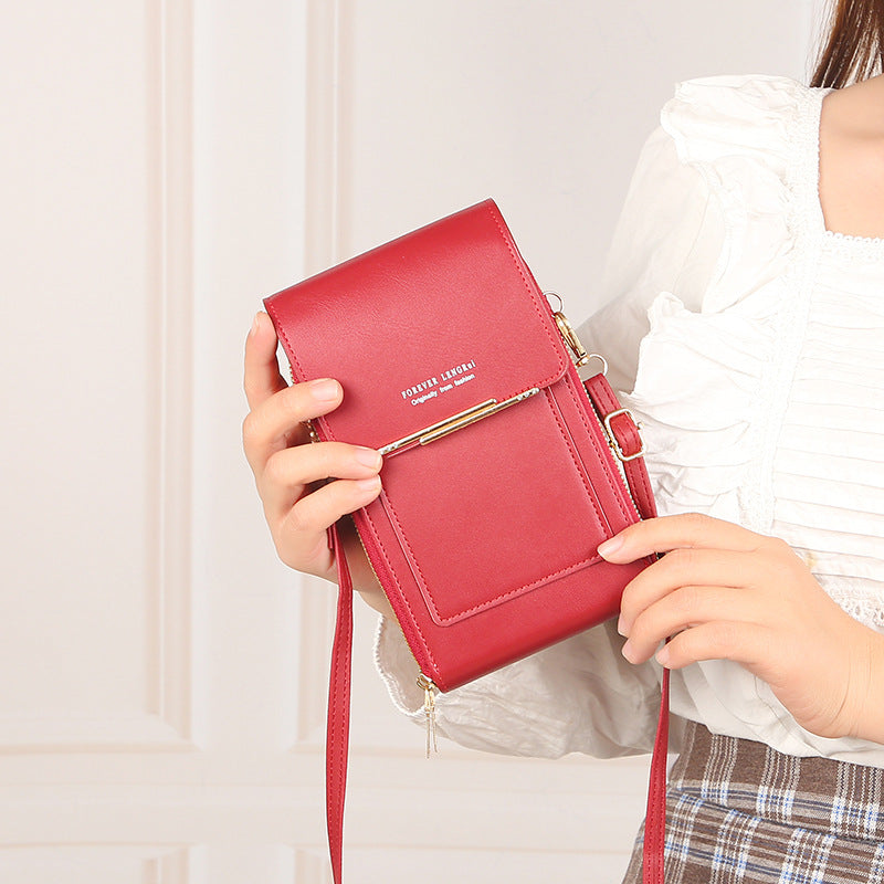 Women's Stylish Versatile Zipper Solid Color Simple Bags