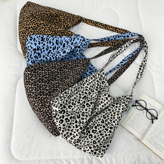 Leopard Print With Large Capacity Zipper Crossbody Bags
