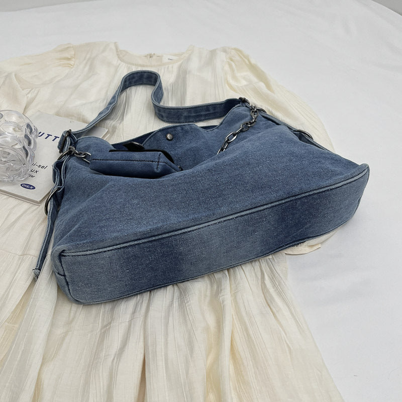 Women's Design Style Large Capacity Retro Denim Bags