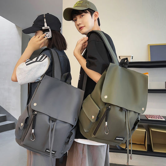 Men's Female Junior High College Fashion Tooling Backpacks