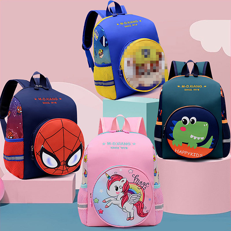 Children's Pony Print Cute Cartoon Boys Trendy Kindergarten School Bags